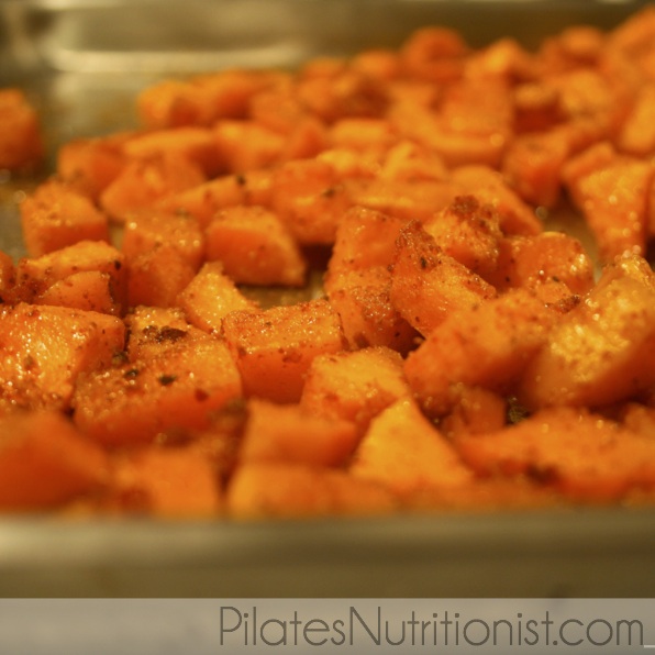 Roasted Butternut Squash with Lime and Chili