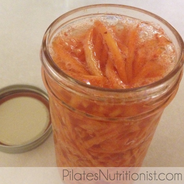 Fermented Carrots with Ginger and Jalapeno
