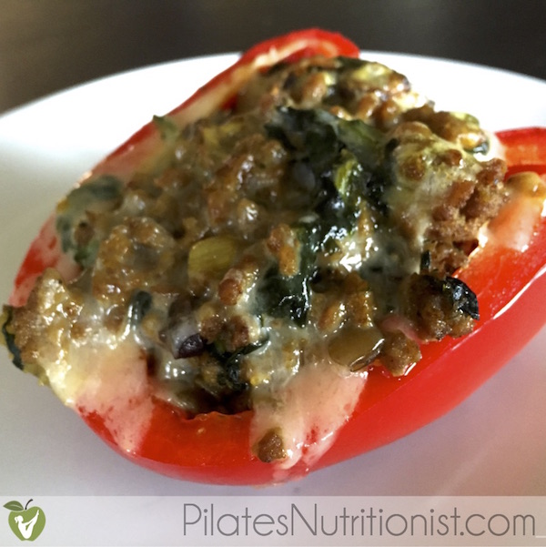 Indian Spiced Stuffed Bell Peppers