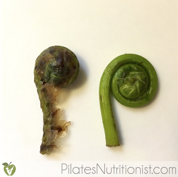 How to clean fiddleheads