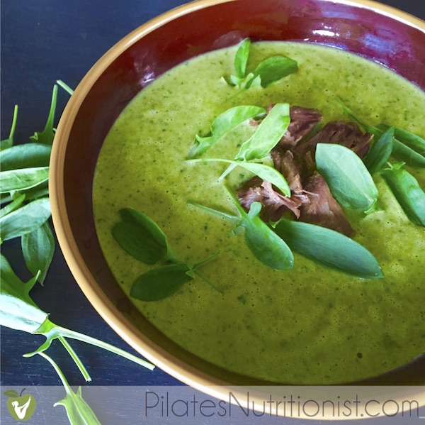 Wild Pea and Kale Soup with Sorrel