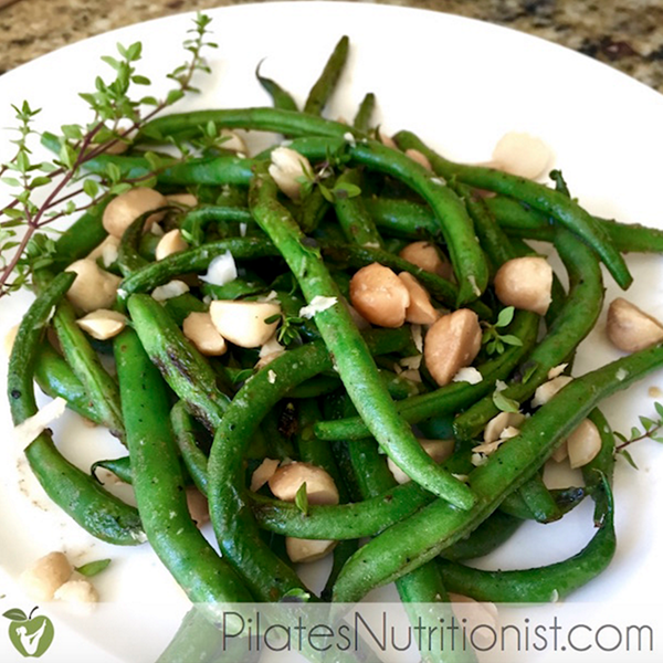 Green Beans with Macadamia Nuts and Thyme
