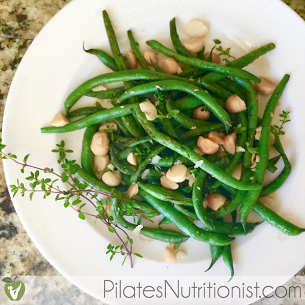 Green Beans with Macadamia Nuts and Thyme
